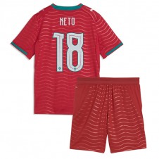 Portugal Pedro Neto #18 Hjemmedraktsett Barn VM 2026 Kortermet (+ korte bukser)
